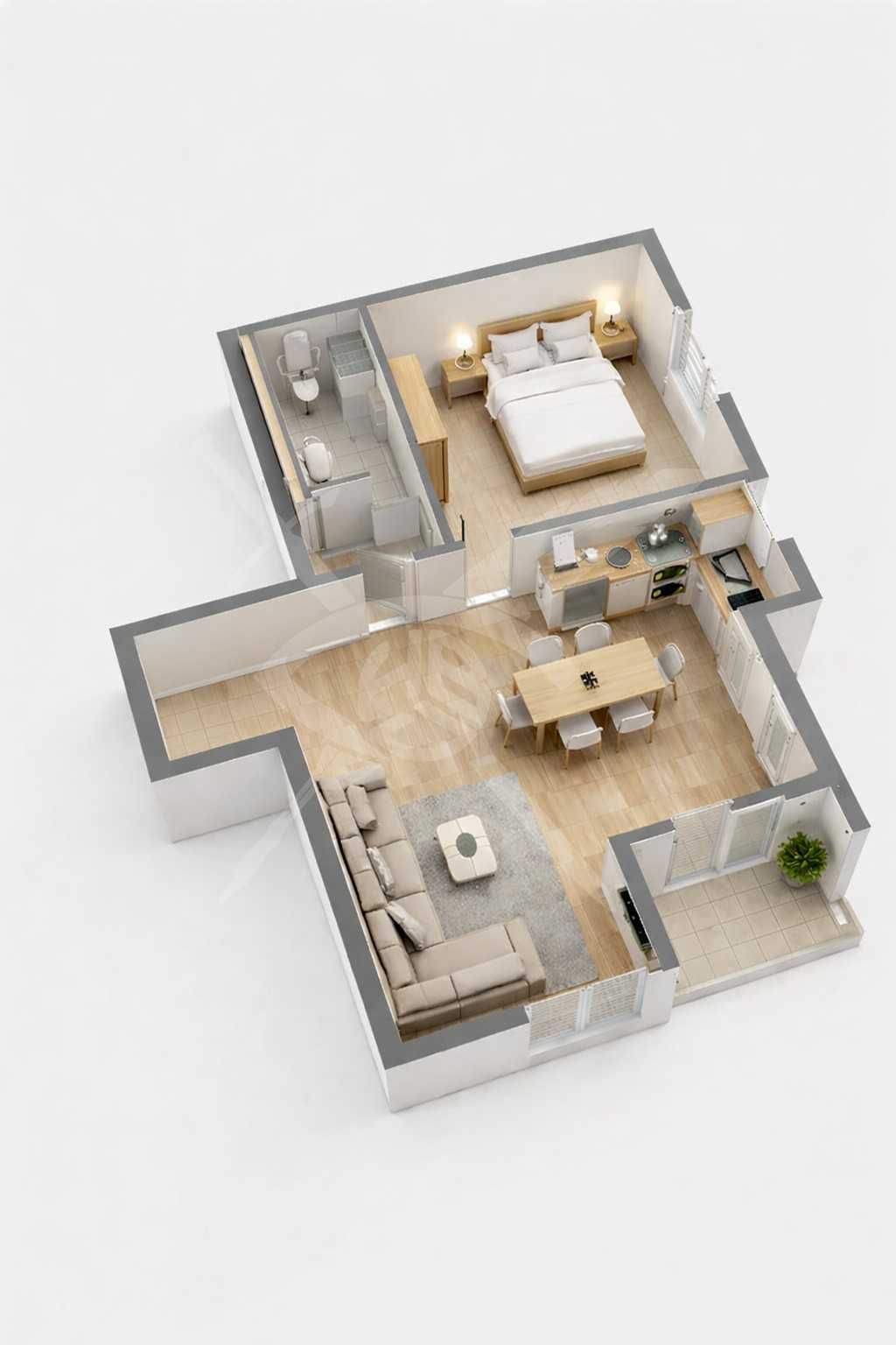 Двустаен апартамент в Пловдив, Прослав - 65 кв.м за 596 €/кв.м - Снимка #1