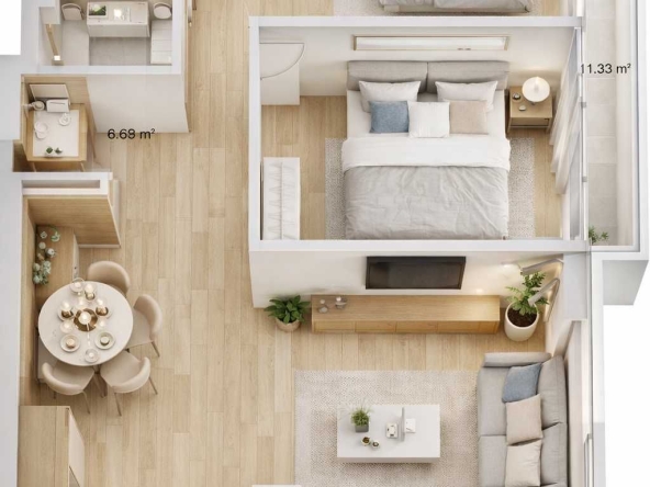 Тристаен апартамент в Пловдив, Южен - 81 кв.м за 526 €/кв.м - Снимка #1