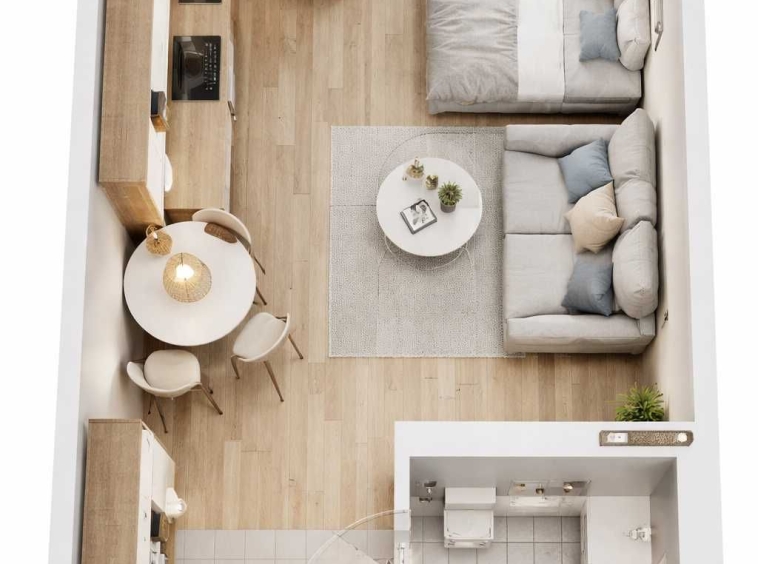 Едностаен апартамент в Пловдив, Южен - 40 кв.м за 536 €/кв.м - Снимка #1