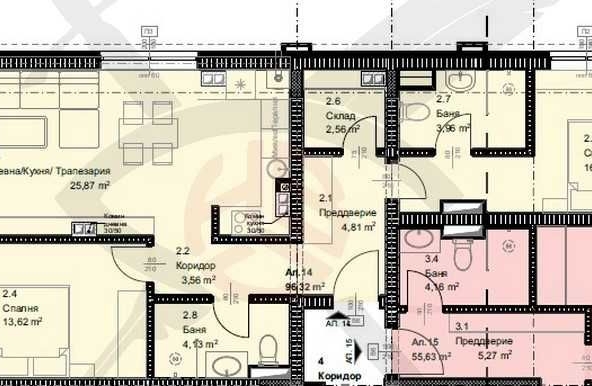 Тристаен апартамент в София, Овча купел - 115 кв.м за 1900 €/кв.м - Снимка #1