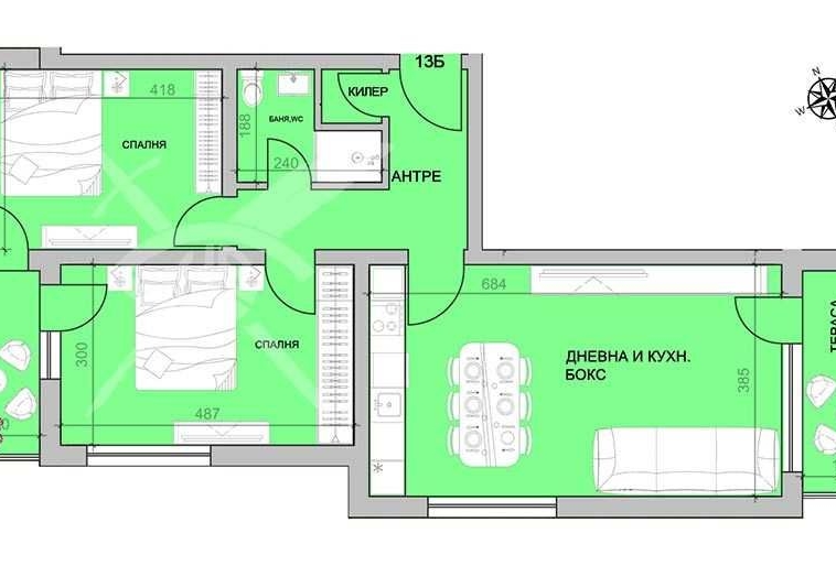 Тристаен апартамент в Пловдив, Христо Смирненски - 101 кв.м за 1377 €/кв.м - Снимка #1