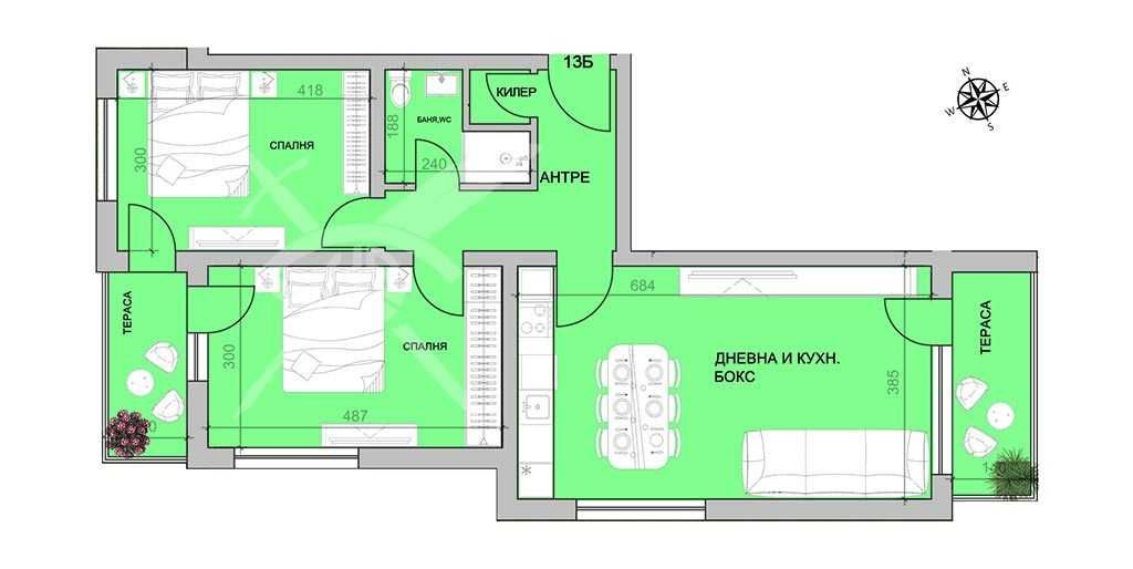 Тристаен апартамент в Пловдив, Христо Смирненски - 101 кв.м за 1377 €/кв.м - Снимка #1