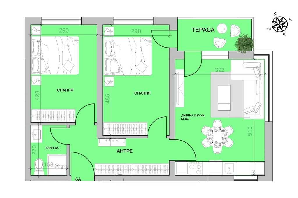 Тристаен апартамент в Пловдив, Христо Смирненски - 87 кв.м за 645 €/кв.м - Снимка #1