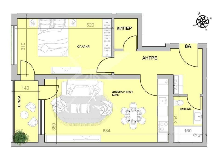 Двустаен апартамент в Пловдив, Христо Смирненски - 81 кв.м за 1111 €/кв.м - Снимка #1