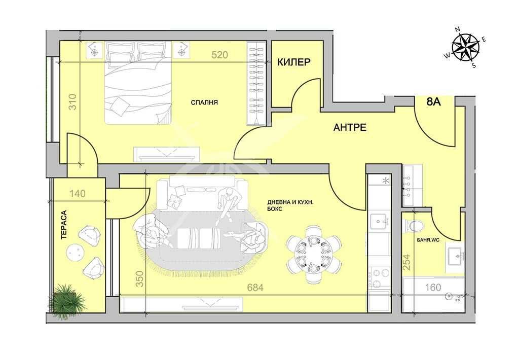 Двустаен апартамент в Пловдив, Христо Смирненски - 81 кв.м за 1111 €/кв.м - Снимка #1