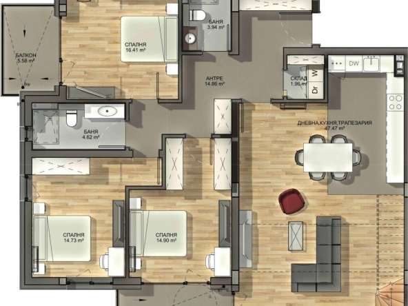 Мезонет в София, Драгалевци - 177 кв.м за 2769 €/кв.м - Снимка #1