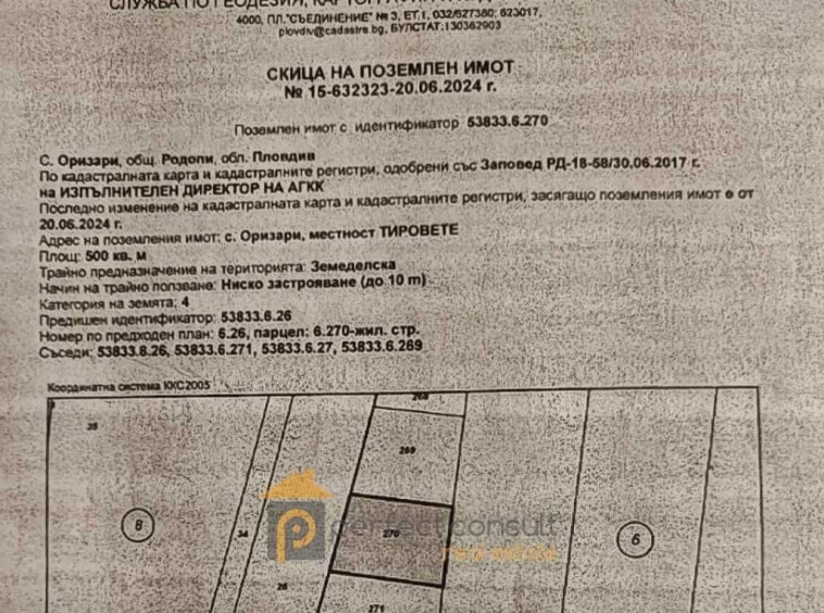 Парцел в Пловдив, Христо Смирненски - 500 кв.м за 59 €/кв.м - Снимка #1