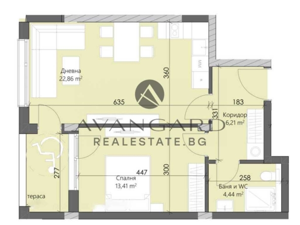 Двустаен апартамент в Пловдив, Кършияка - 73 кв.м за 1195 €/кв.м - Снимка #1