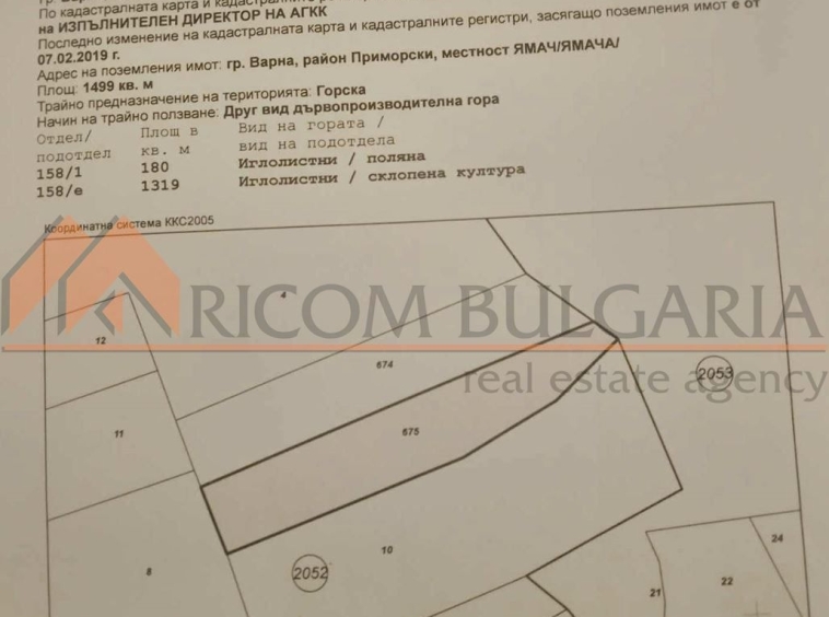 Парцел в Варна, Виница - 1499 кв.м за 16 €/кв.м - Снимка #1