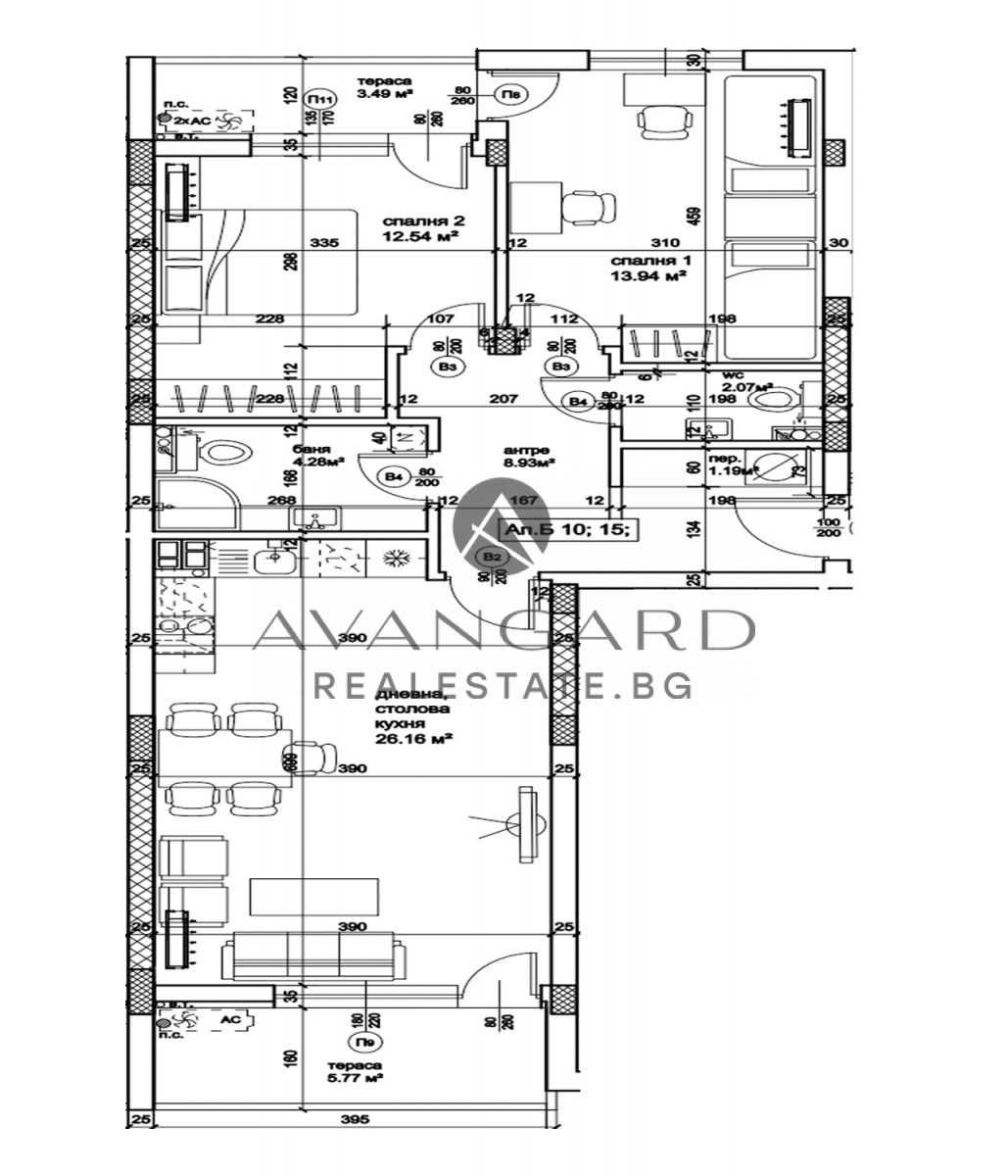 Тристаен апартамент в Пловдив, Кючук Париж - 113 кв.м за 1400 €/кв.м - Снимка #1