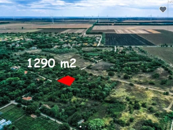 Парцел в с. Хаджи Димитър, Област Добрич - 1290 кв.м за 7 €/кв.м - Снимка #1