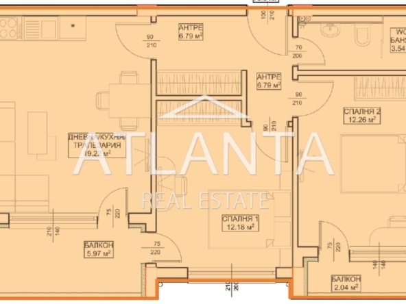 Тристаен апартамент в к.к. Св.Св. Константин и Елена - 92 кв.м за 1566 €/кв.м - Снимка #1