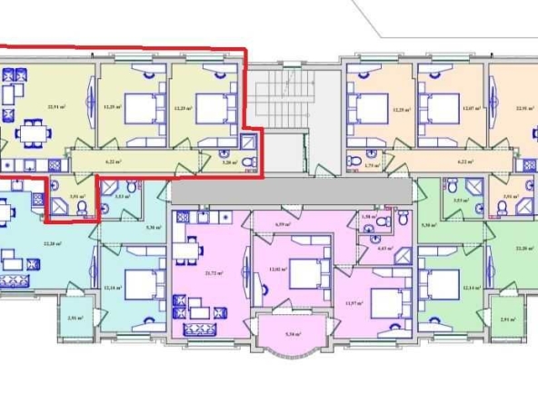Тристаен апартамент в Хасково, Бадема - 91 кв.м за 588 €/кв.м - Снимка #1