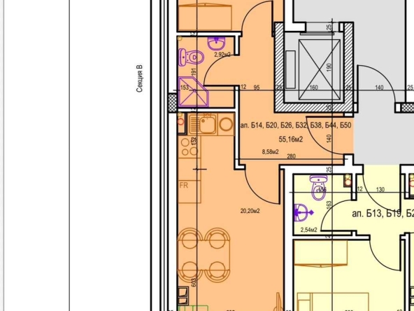 Двустаен апартамент в Стара Загора, Три чучура - център - 69 кв.м за 618 €/кв.м - Снимка #1