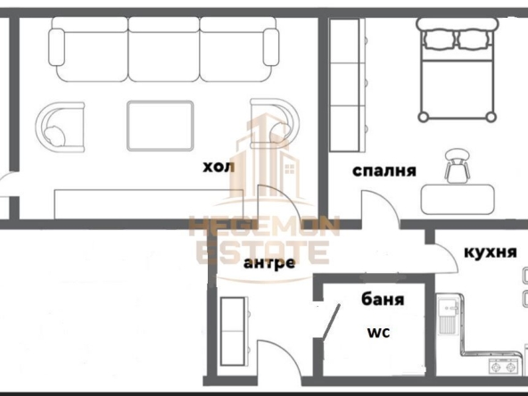 Тристаен апартамент в Варна, Левски - 68 кв.м за 1268 €/кв.м - Снимка #1