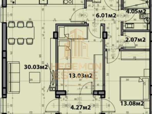 Тристаен апартамент в Варна, Виница - 100 кв.м за 1652 €/кв.м - Снимка #1