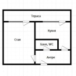 Едностаен апартамент в Горна Оряховица - 40 кв.м за 842 €/кв.м - Снимка #1