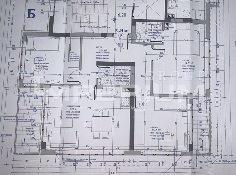 Четиристаен апартамент в Варна, Кайсиева градина - 114 кв.м за 1663 €/кв.м - Снимка #1