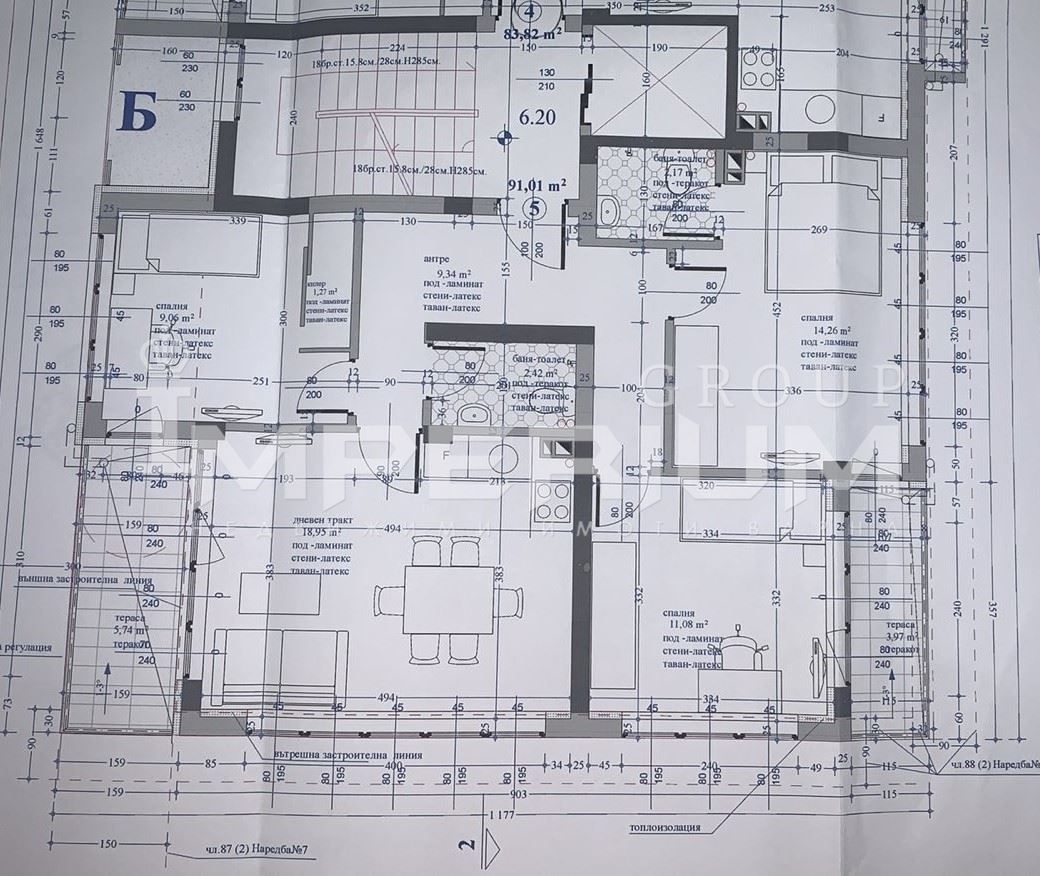 Четиристаен апартамент в Варна, Кайсиева градина - 114 кв.м за 1663 €/кв.м - Снимка #1