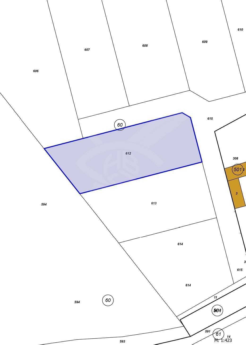 Парцел в с. Костиево, Област Пловдив - 744 кв.м за 21 €/кв.м - Снимка #1