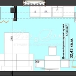 Едностаен апартамент в Варна, Център - 33 кв.м за 1454 €/кв.м - Снимка #1