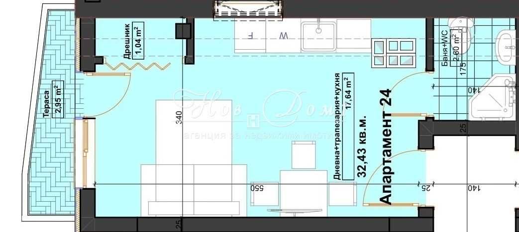 Едностаен апартамент в Варна, Център - 33 кв.м за 1454 €/кв.м - Снимка #1