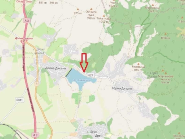 Парцел в с. Горна Диканя, Област Перник - 1152 кв.м за 61 €/кв.м - Снимка #1