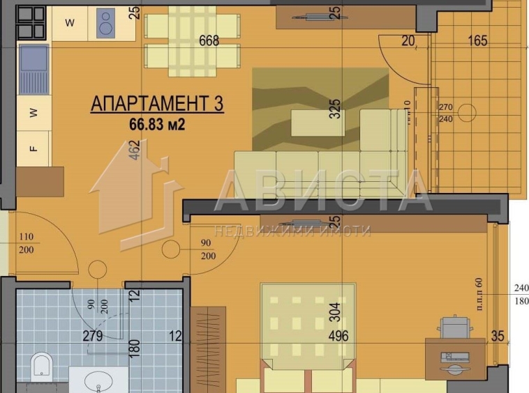 Двустаен апартамент в София, Банишора - 67 кв.м за 2494 €/кв.м - Снимка #1