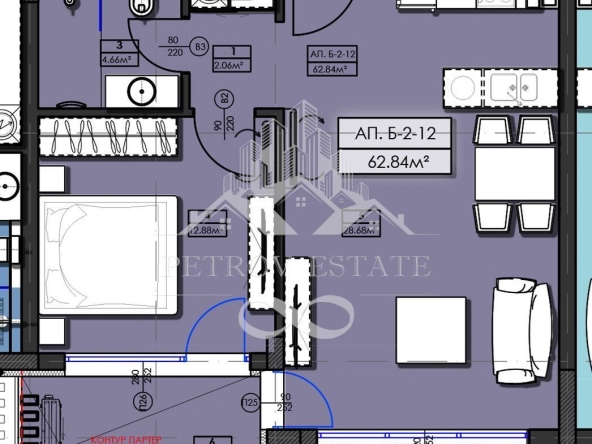 Двустаен апартамент в Велинград - 72 кв.м за 1000 €/кв.м - Снимка #1
