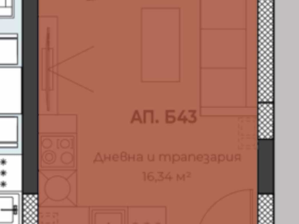 Едностаен апартамент в Пловдив, Христо Смирненски - 35 кв.м за 1629 €/кв.м - Снимка #1
