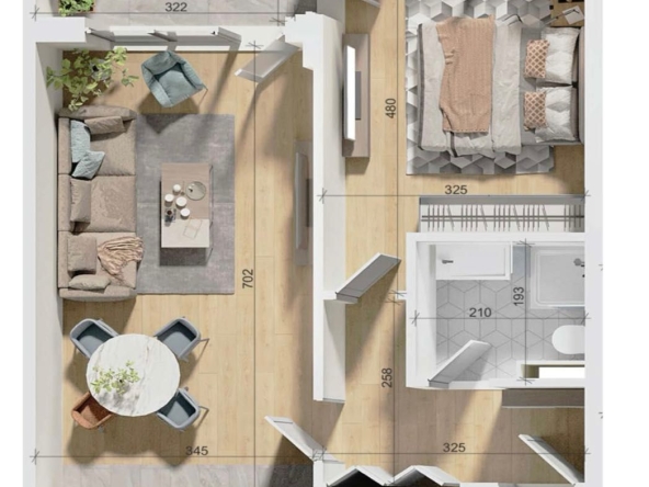 Двустаен апартамент в Пловдив, Тракия - 73 кв.м за 1643 €/кв.м - Снимка #1