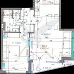 Двустаен апартамент в Бургас, Братя Миладинови - 75 кв.м за 1406 €/кв.м - Снимка #1