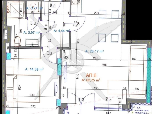 Двустаен апартамент в Бургас, Братя Миладинови - 75 кв.м за 1406 €/кв.м - Снимка #1