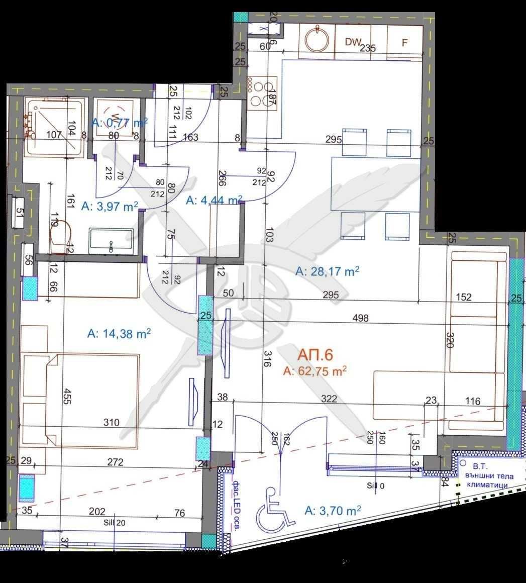 Двустаен апартамент в Бургас, Братя Миладинови - 75 кв.м за 1406 €/кв.м - Снимка #1