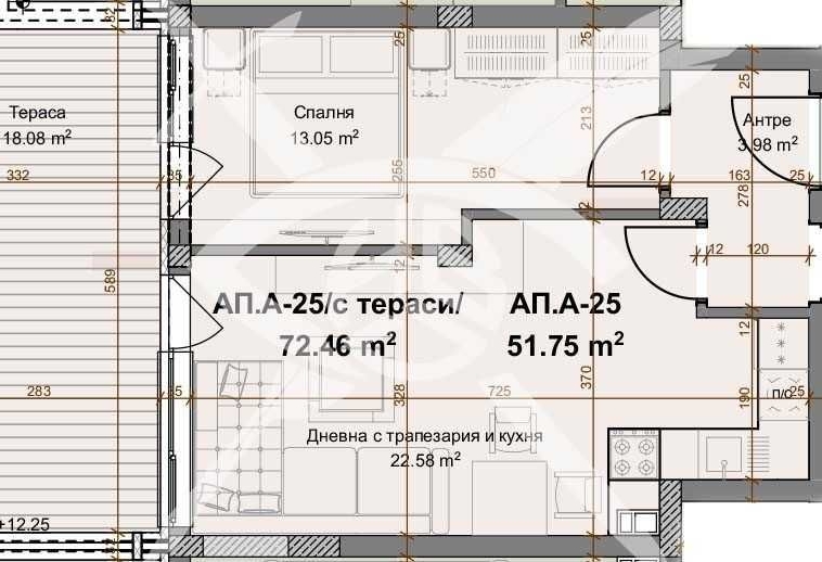 Двустаен апартамент в Пловдив, Христо Смирненски - 72 кв.м за 889 €/кв.м - Снимка #1