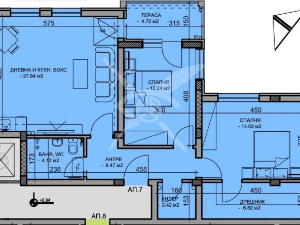 Тристаен апартамент в Пловдив, Христо Смирненски - 119 кв.м за 1502 €/кв.м - Снимка #1
