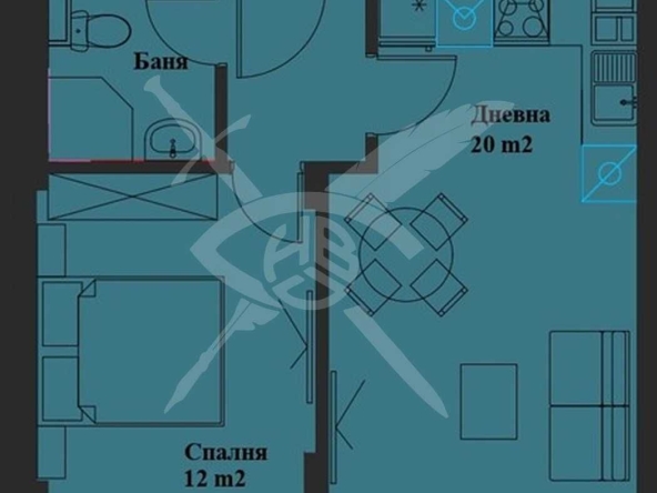 Двустаен апартамент в София, Банишора - 52 кв.м за 1501 €/кв.м - Снимка #1