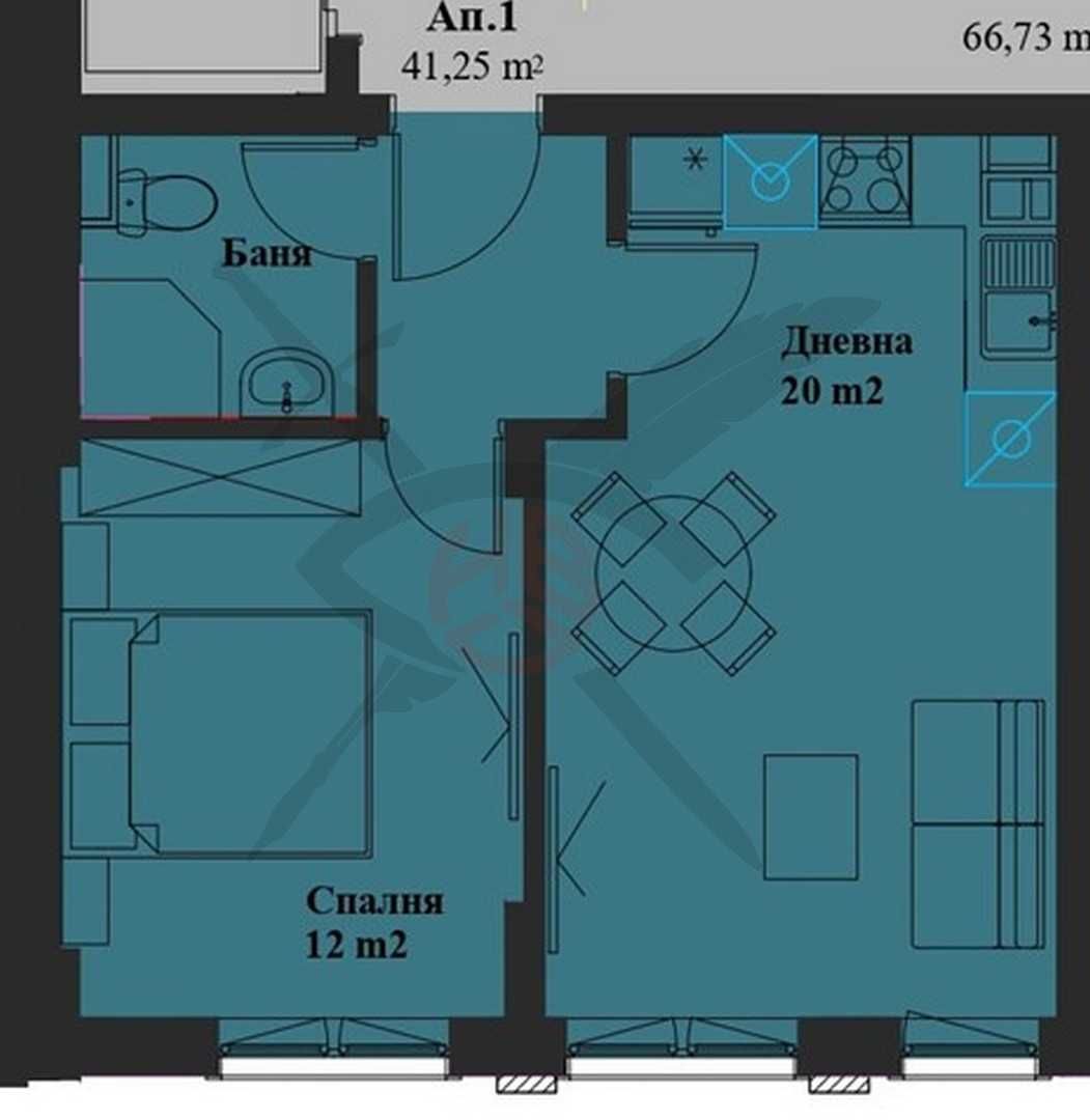 Двустаен апартамент в София, Банишора - 51 кв.м за 2283 €/кв.м - Снимка #1