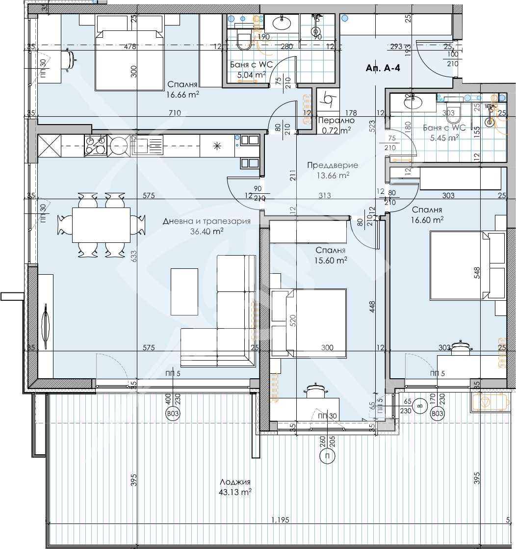 Многостаен апартамент в Пловдив, Кършияка - 203 кв.м за 1442 €/кв.м - Снимка #1