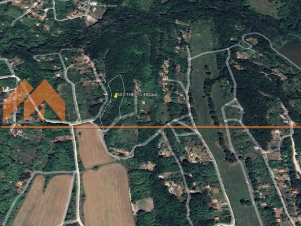 Парцел в с. Осеново, Област Варна - 5492 кв.м за 5 €/кв.м - Снимка #1