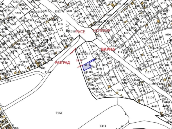 Парцел в Разград, Бели Лом - 1168 кв.м за 15 €/кв.м - Снимка #1