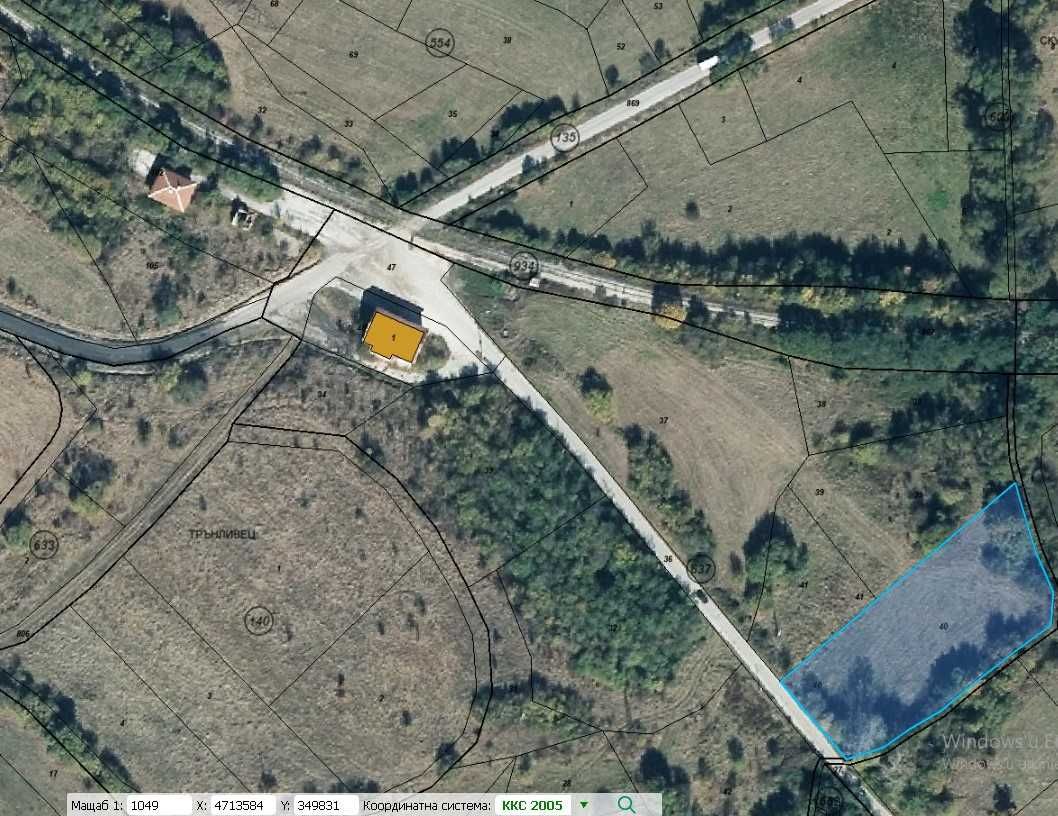 Парцел в с. Костадинкино, Област София-област - 4000 кв.м за 20 €/кв.м - Снимка #1