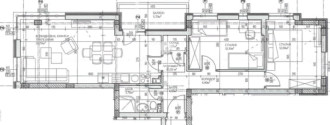 Тристаен апартамент в Пловдив, Младежки Хълм - 104 кв.м за 943 €/кв.м - Снимка #1