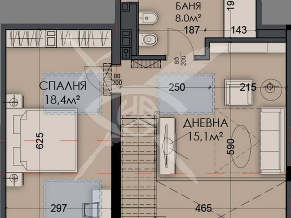 Тристаен апартамент в Варна, Виница - 148 кв.м за 1127 €/кв.м - Снимка #1