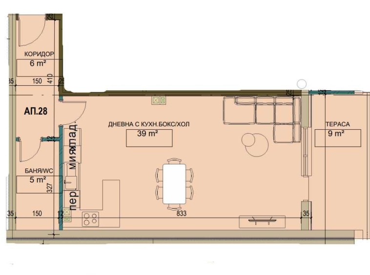 Едностаен апартамент в Търговище, Вароша - 77 кв.м за 1007 €/кв.м - Снимка #1