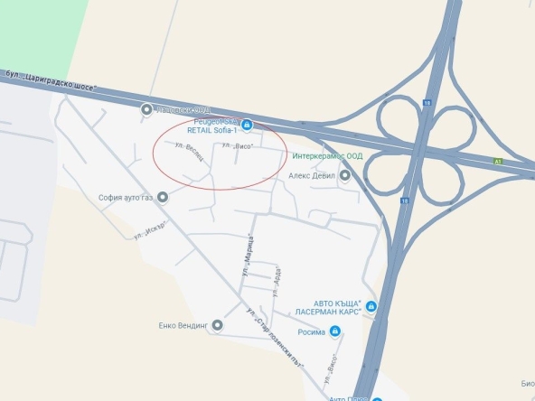 Парцел в София, в.з. Врана - Лозен - 1681 кв.м за 119 €/кв.м - Снимка #1