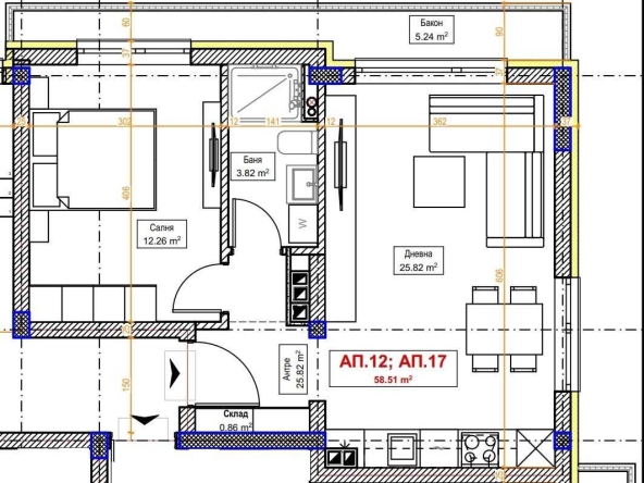Двустаен апартамент в Велинград - 67 кв.м за 950 €/кв.м - Снимка #1
