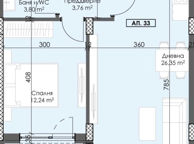 Двустаен апартамент в Пловдив, Тракия - 72 кв.м за 677 €/кв.м - Снимка #1