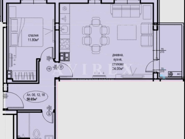 Двустаен апартамент в Пловдив, Христо Смирненски - 70 кв.м за 616 €/кв.м - Снимка #1