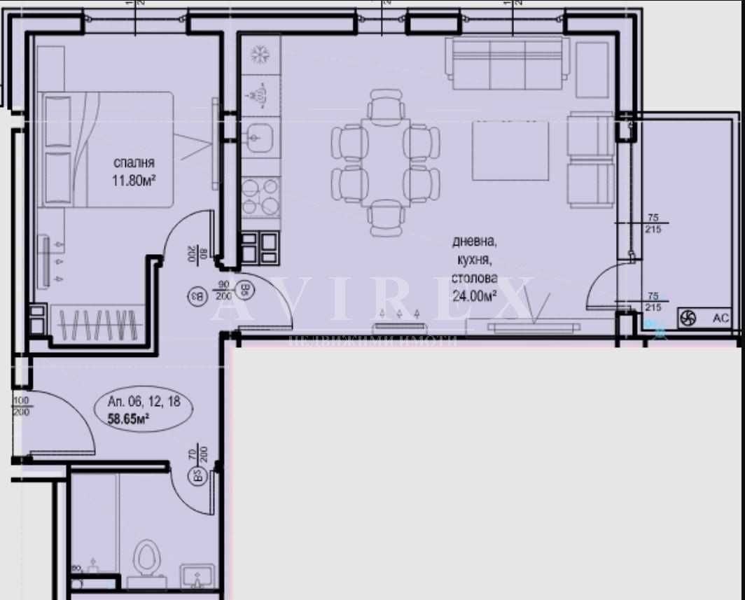 Двустаен апартамент в Пловдив, Христо Смирненски - 70 кв.м за 616 €/кв.м - Снимка #1